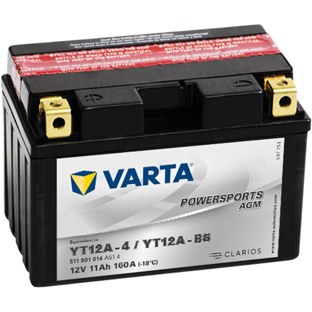 POWERSPORTS AGM YT12A-BS 12V11Ah 160A AKÜ