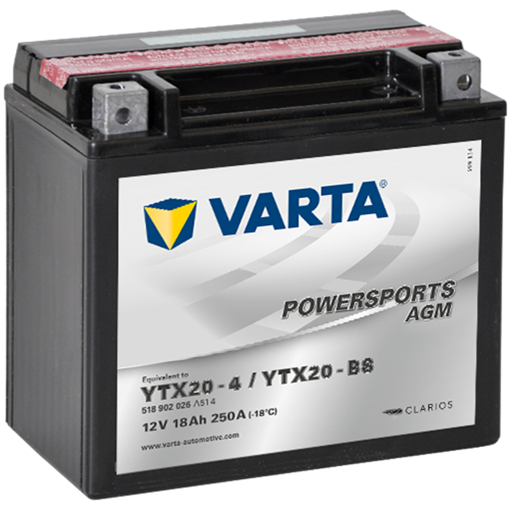POWERSPORTS AGM YTX20-BS 12V18Ah 250A AKÜ