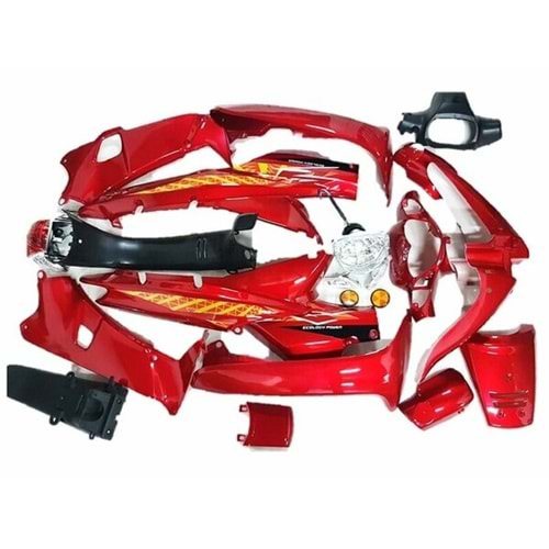 ÇELİK KAPORTA FULL SET KIRMIZI FAR+STOP+SINYAL+STCK