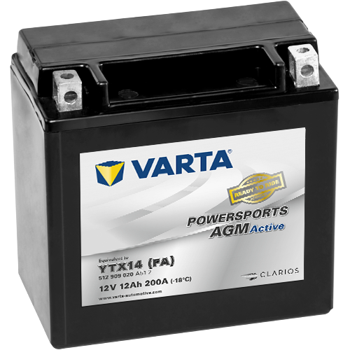 POWERSPORTS AGM ACTIVE TX14 (FA) 12V12Ah 200A AKÜ