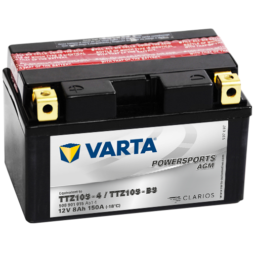 POWERSPORTS AGM TZ10S-4 TZ10S-BS 12V8Ah 150A AKÜ